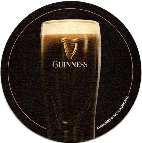 dublin l-irl guinness guinness rund 8b (200-bierglas-dnner rahmen)